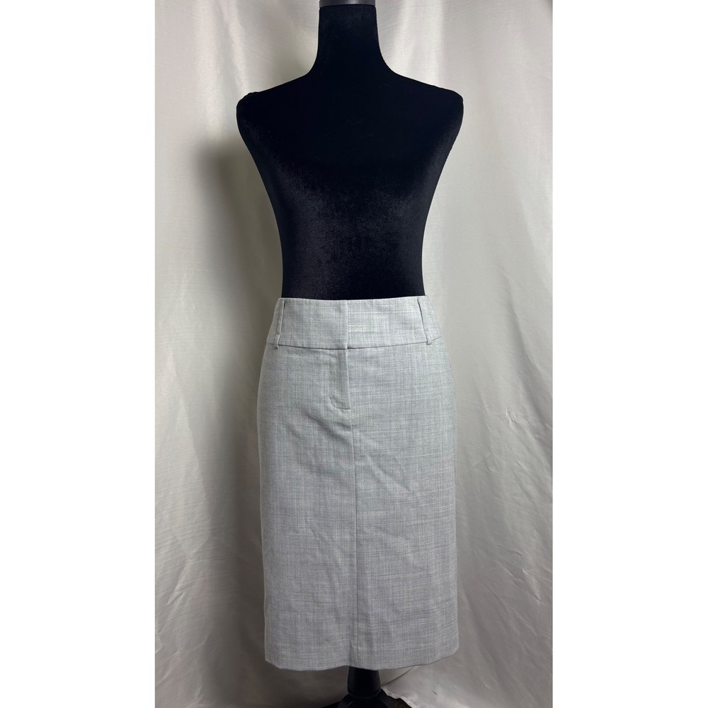 Express Design Studio Skirt Women 4 Gray Excellent Leopard Lining Knee Length